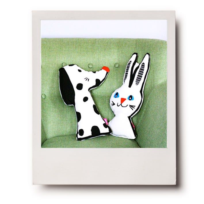 dog cushion rabbit cushion our shop pillow soft toy graphic becky baur