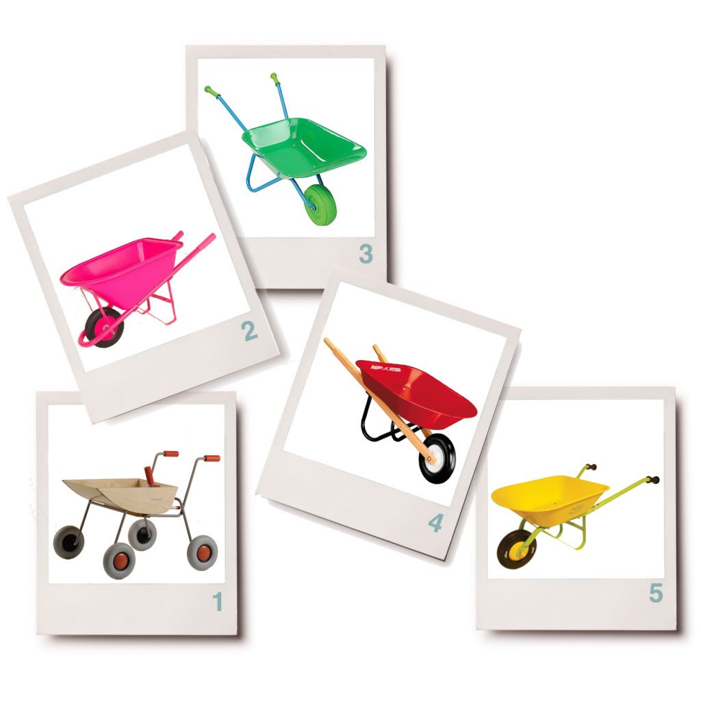 children's wheelbarrows kids gardening tools kit metal toddler wooden  title=