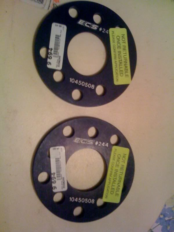 FT/FS Brand New 8mm ECS nonhubcentric spacers for 8mm hubcentric