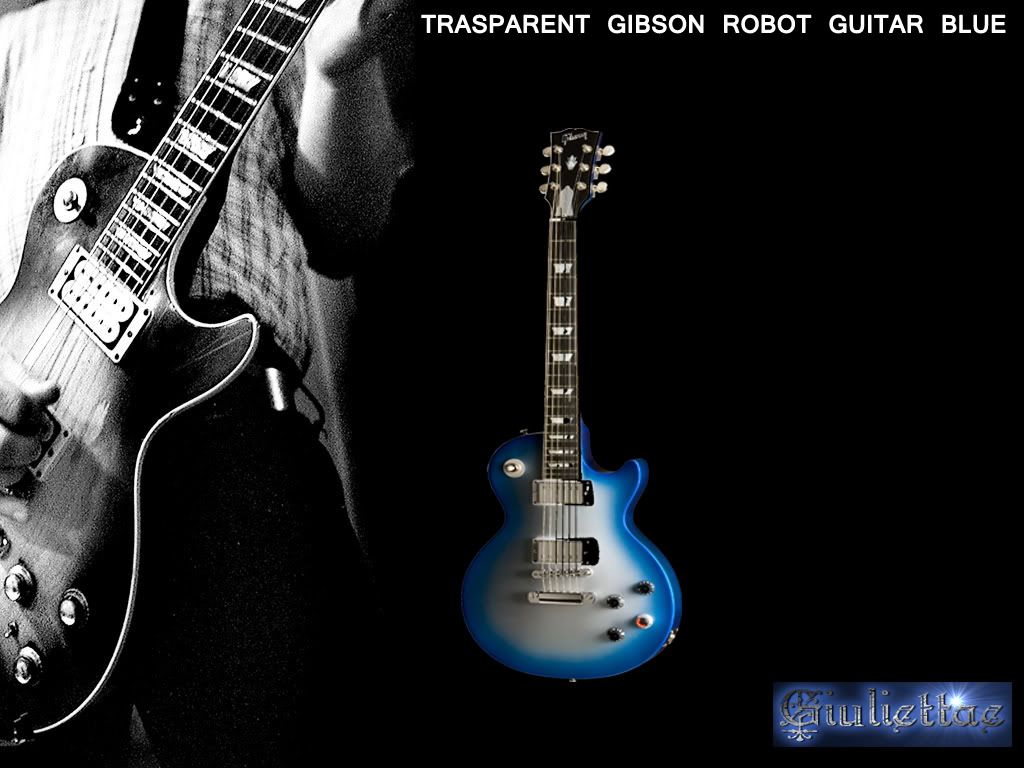 Gibson robot guitar blue