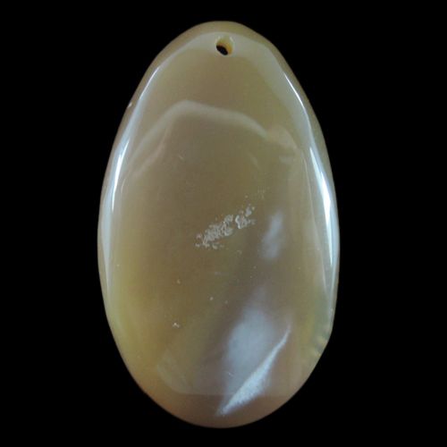 Hand-carved Horse Agate Pendant Bead