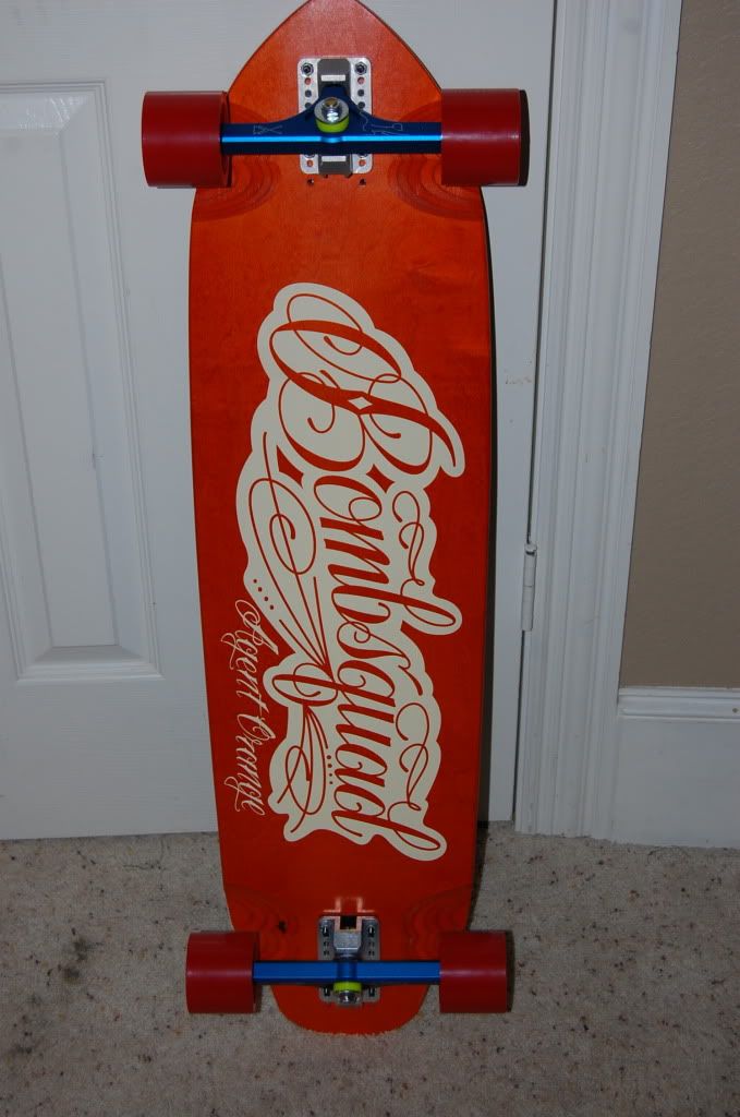 Agent Orange Longboard