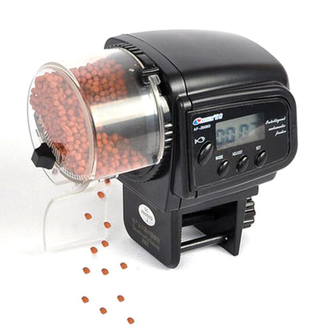 LCD Display Auto Fish Feeder Aquarium Tank Fish Food