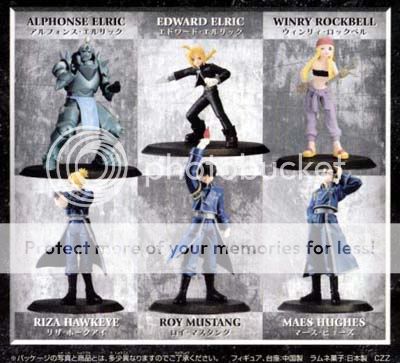 Fullmetal Alchemist Characters Figures 6 pcs  